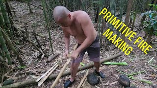 Jungle Cooking and Bamboo Utensils Day 1 Pt 3