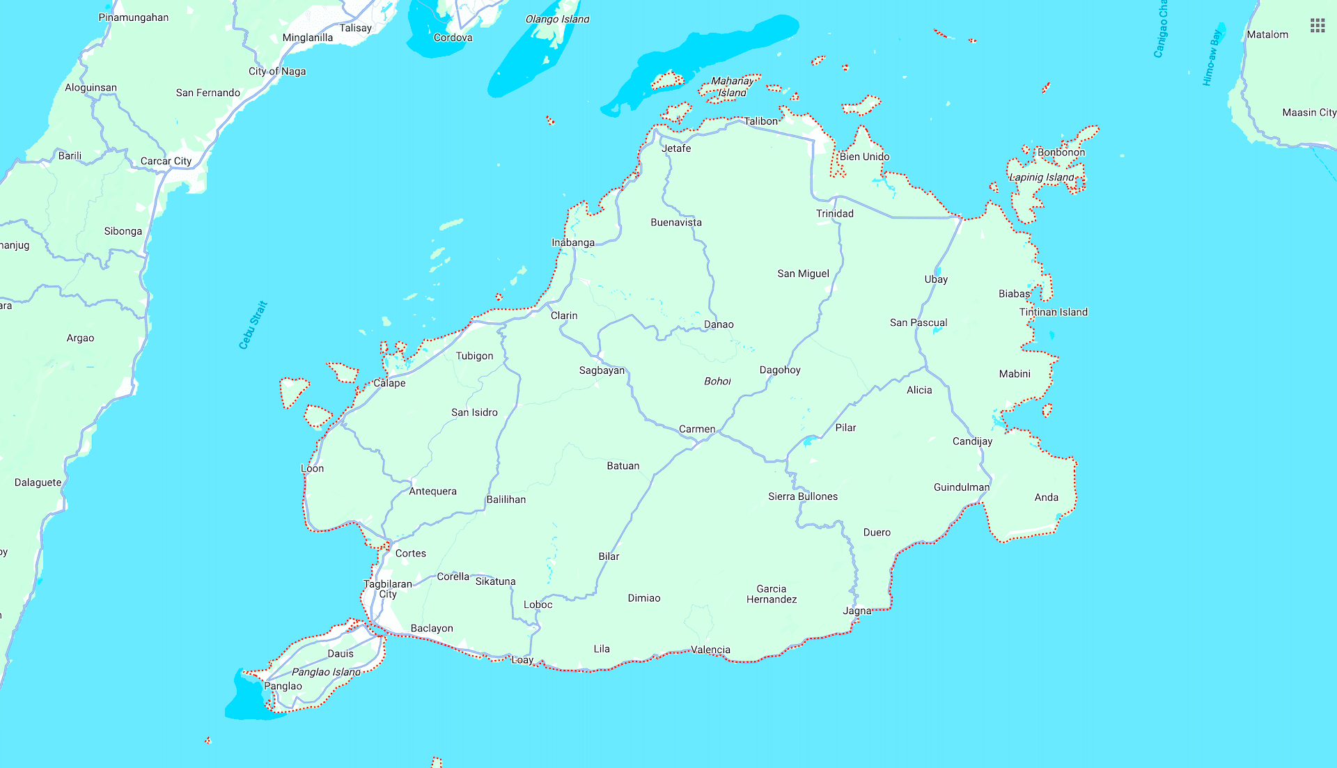 Bohol Map