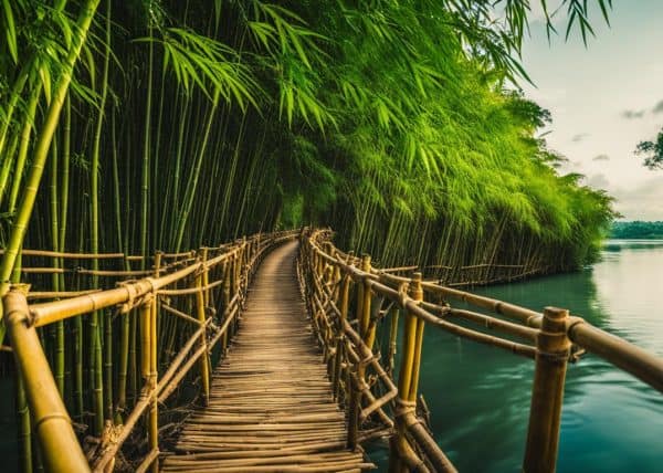 Bamboo Hanging Bridge, bohol philippines