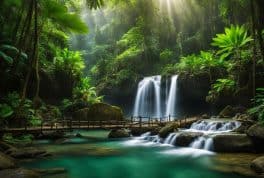 Inambakan Falls in Ginatilan, cebu philippines