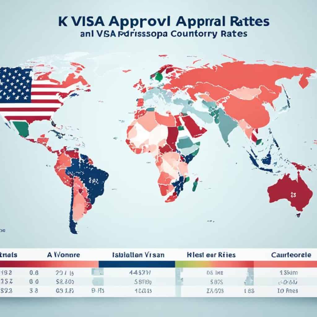 K1 Visa approval rates by country