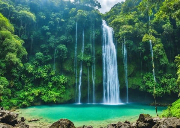 Mantayupan Falls in Barili, cebu philippines