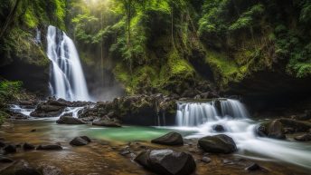 Pahangog Twin Falls and Mystic River, bohol philippines