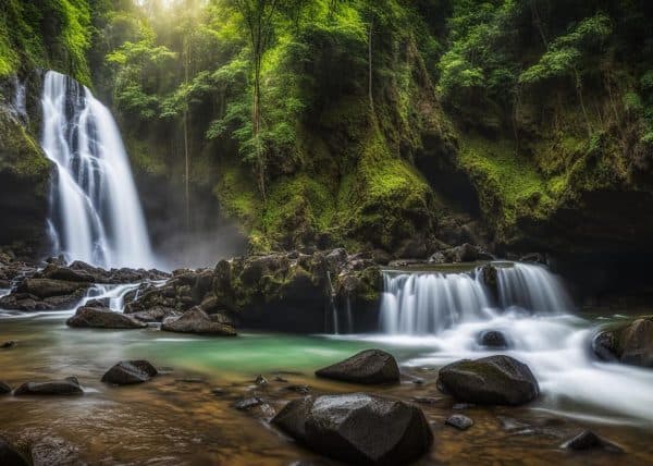 Pahangog Twin Falls and Mystic River, bohol philippines