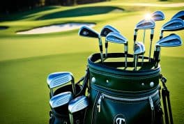 leather golf bag