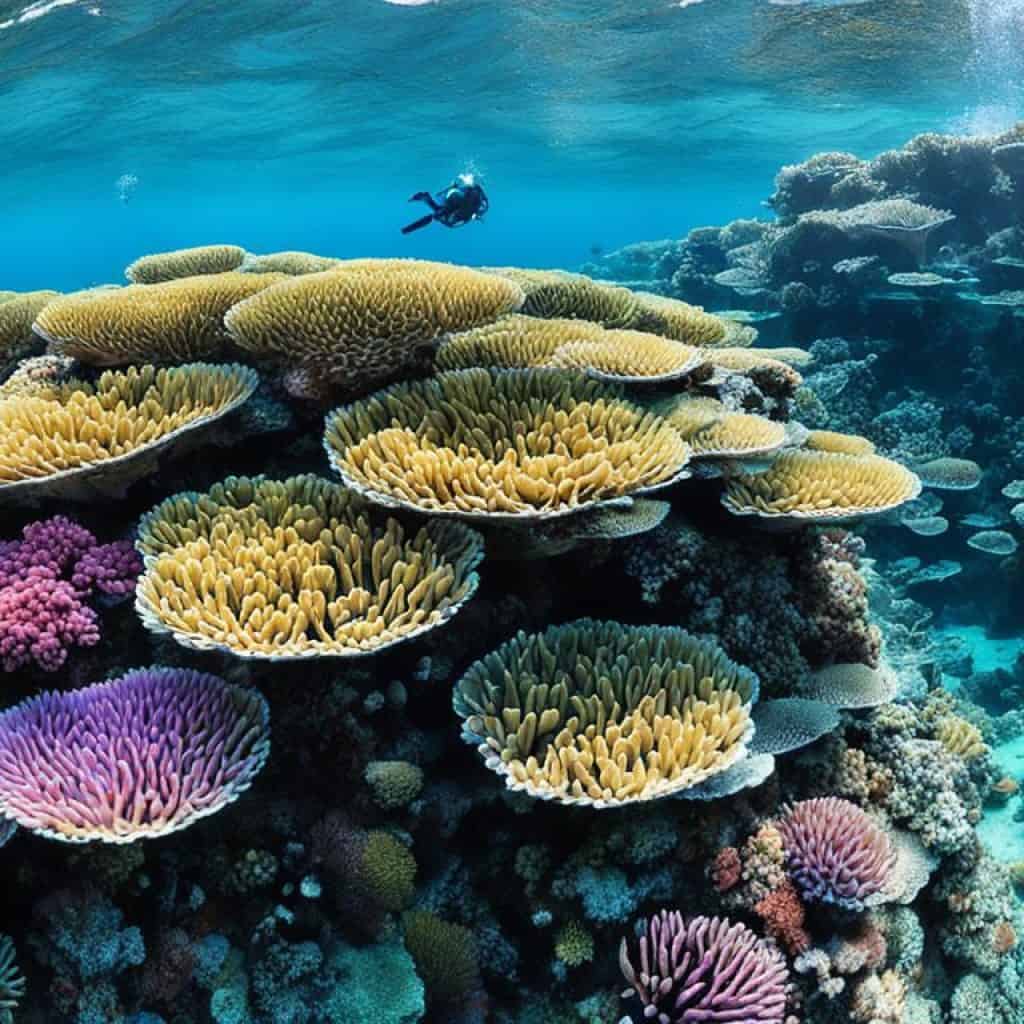 Beautiful reefs in Siargao Island