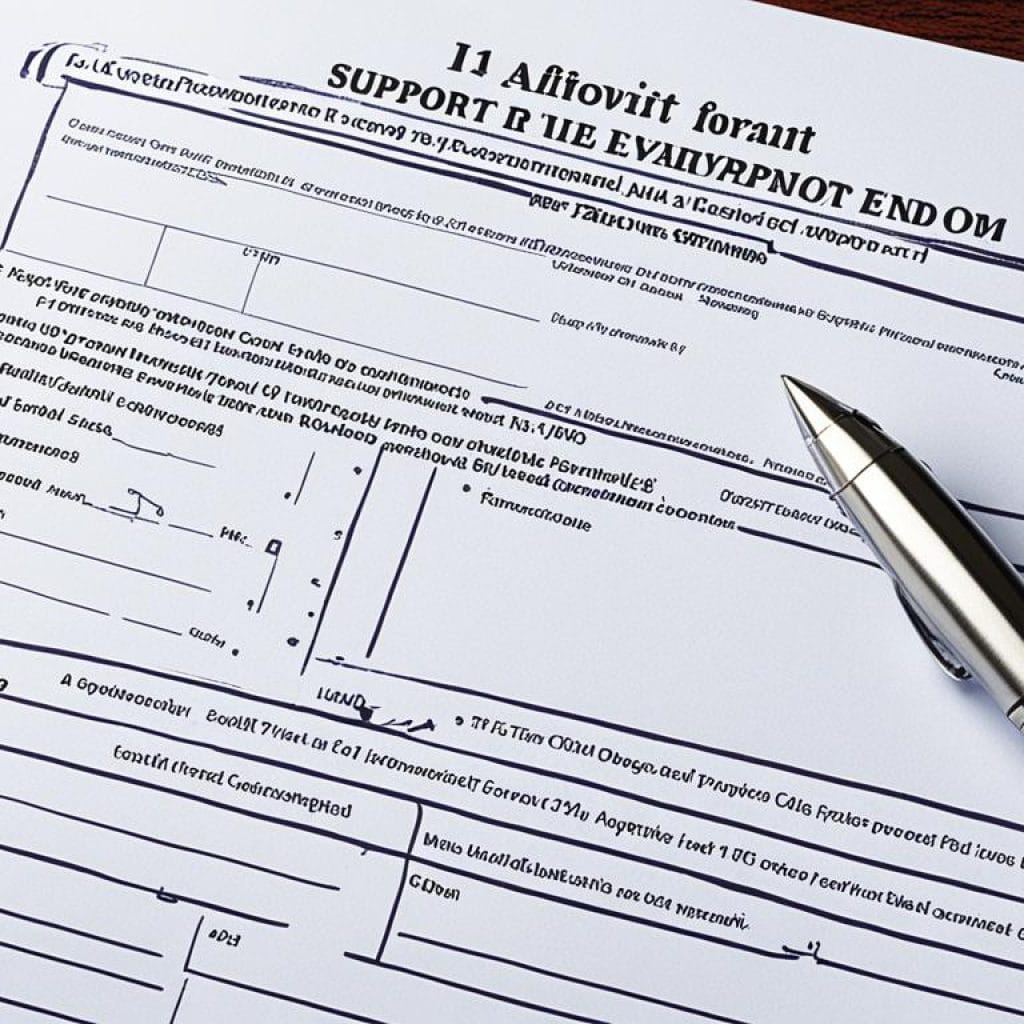 I-134 Affidavit Of Support Form