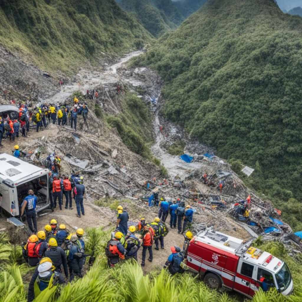 Landslide in the Philippines