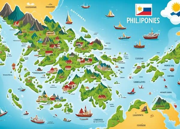 Map Of The Philippines Drawing