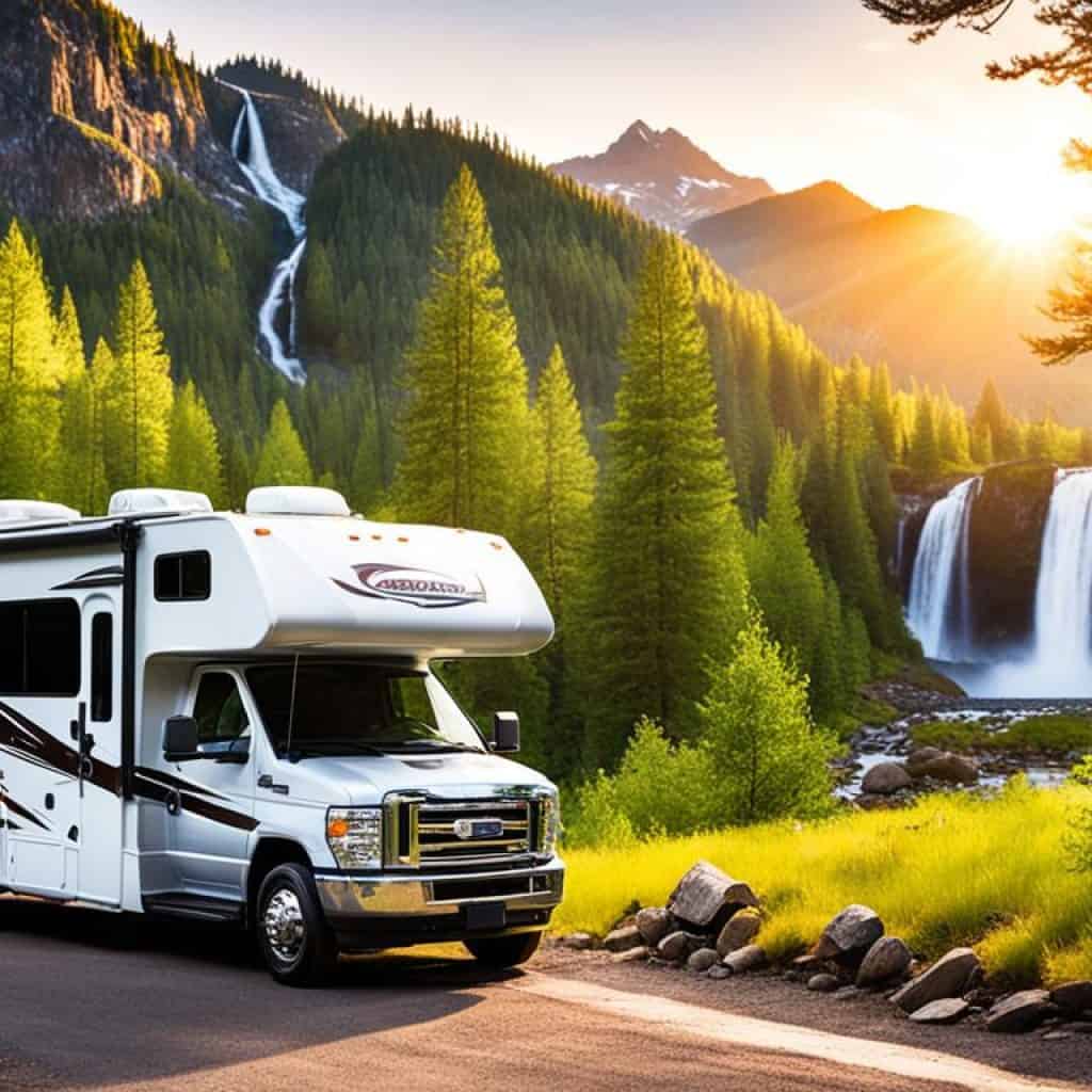 RV camping in national park