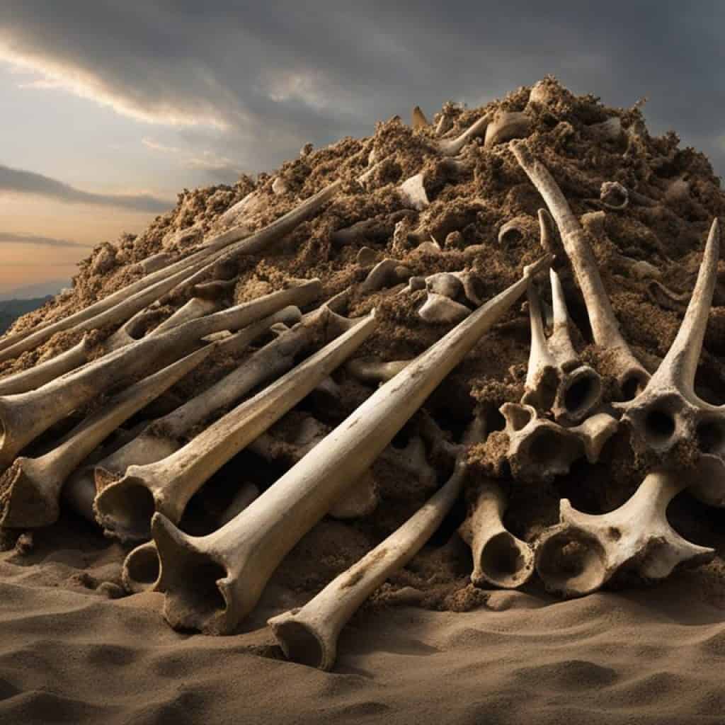Rhinoceros bones