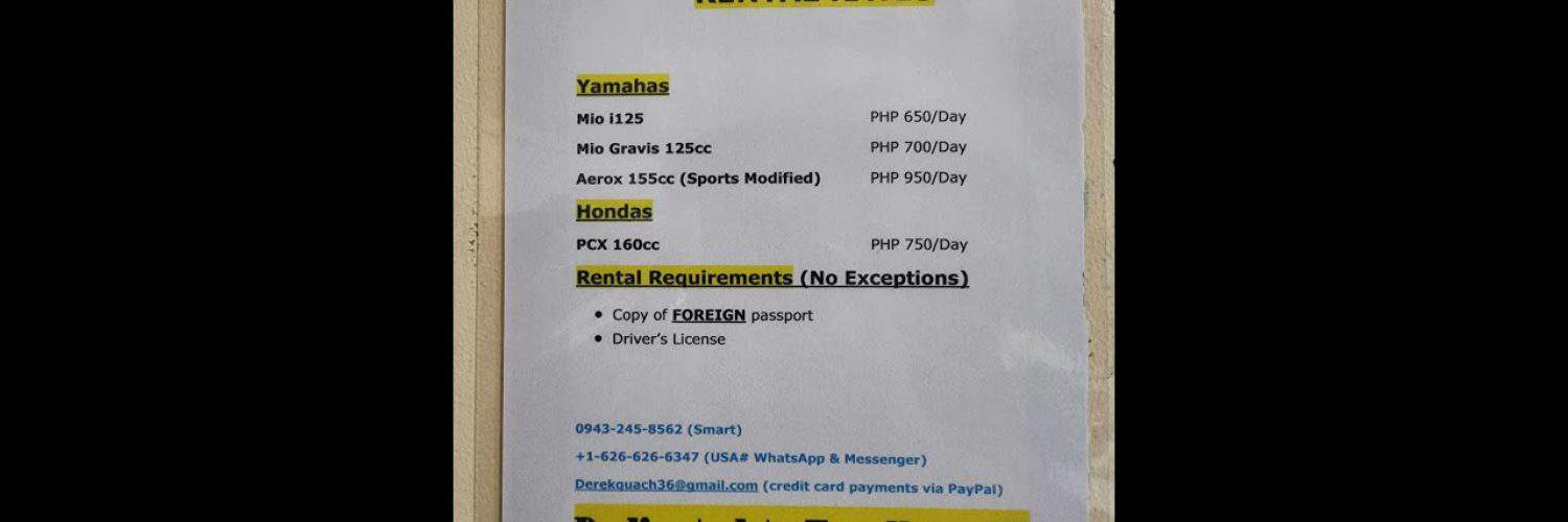 Scooter Rental Lapu Lapu City Cebu Philippines Updated Feb 6 2024