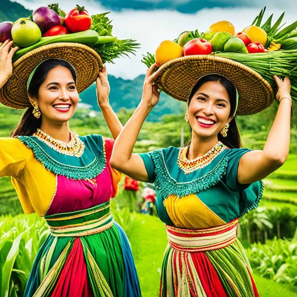 Three Women with Baskets