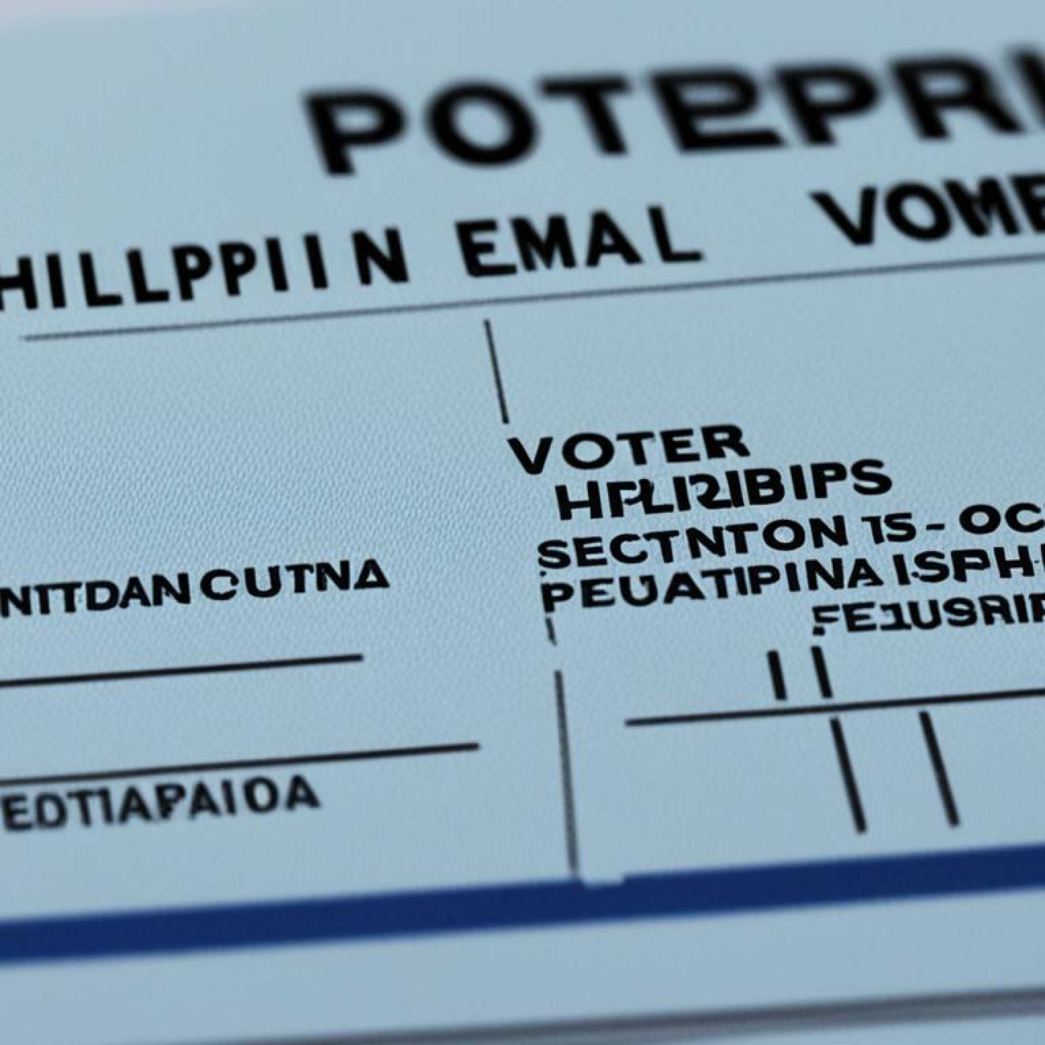 voters id requirements philippines