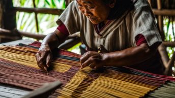 Watch the Making of Tikog Mats, samar philippines