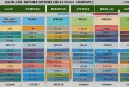 average distance for golf clubs