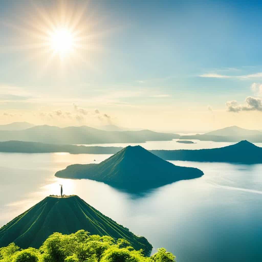 breathtaking view of Taal Lake