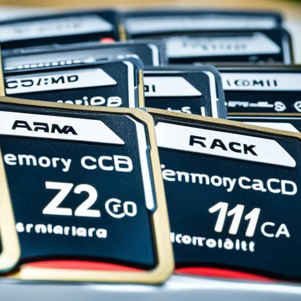 memory cards for DSLR cameras