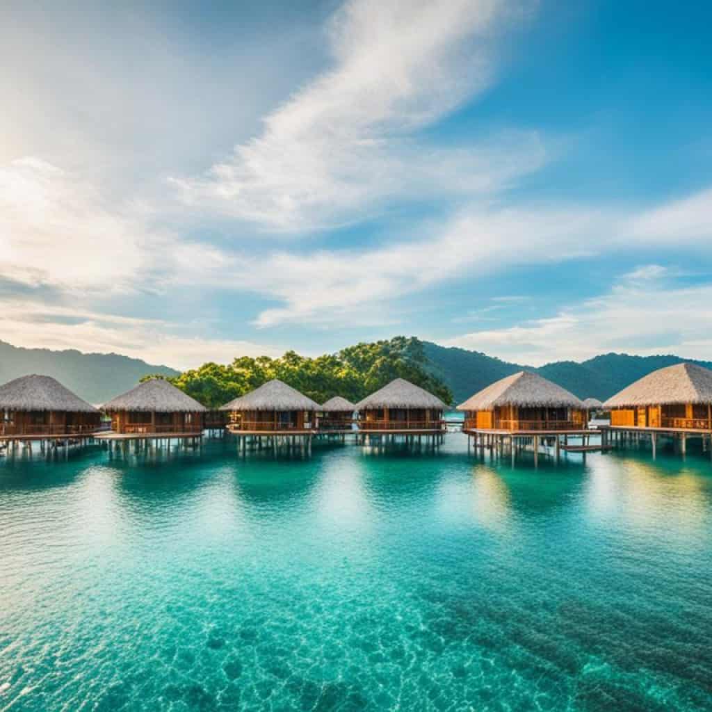 over-water bungalow philippines