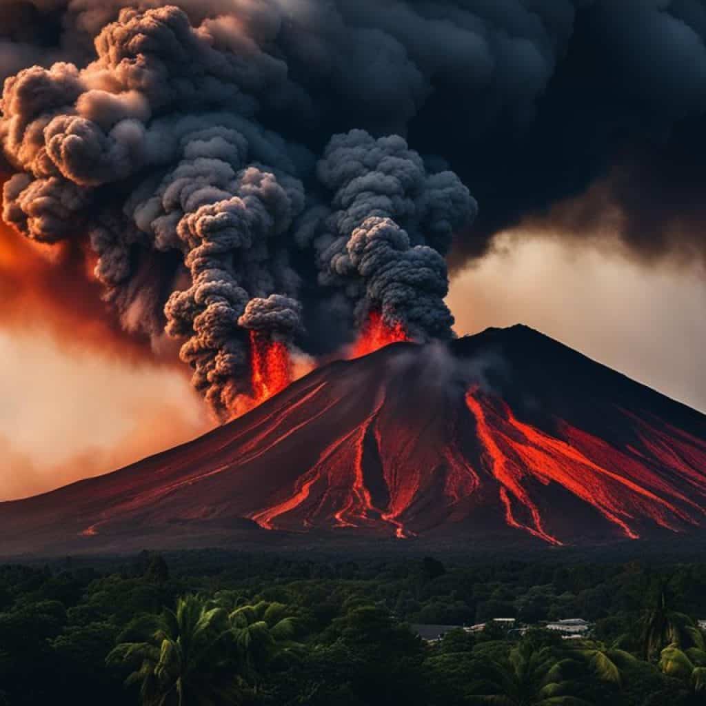 volcanic danger zone