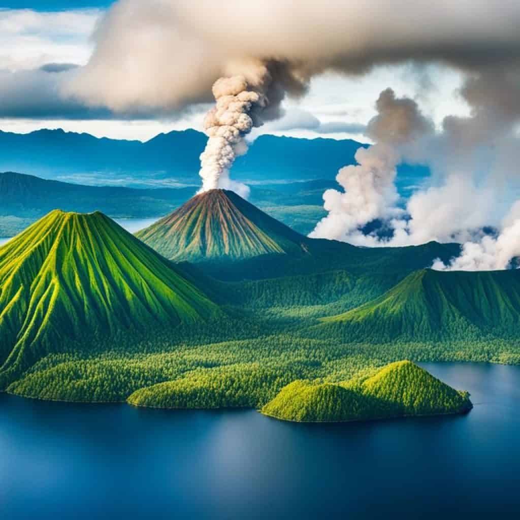 Active volcanoes in Mindanao