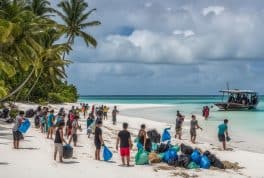 Attend A Beach Clean-up Drive to give back to the community, Siargao Philippines