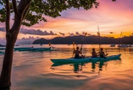 Boracay Sunset Cruise with Kayak Paddle Board and Mermaid Tail
