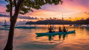 Boracay Sunset Cruise with Kayak Paddle Board and Mermaid Tail