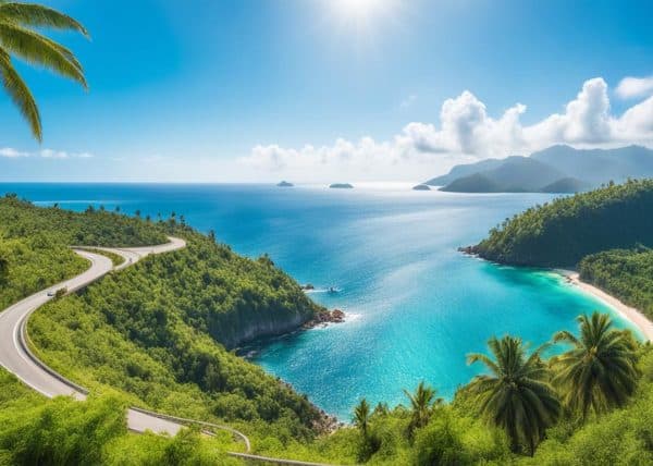Palm Road & Viewpoint, Siargao Philippines