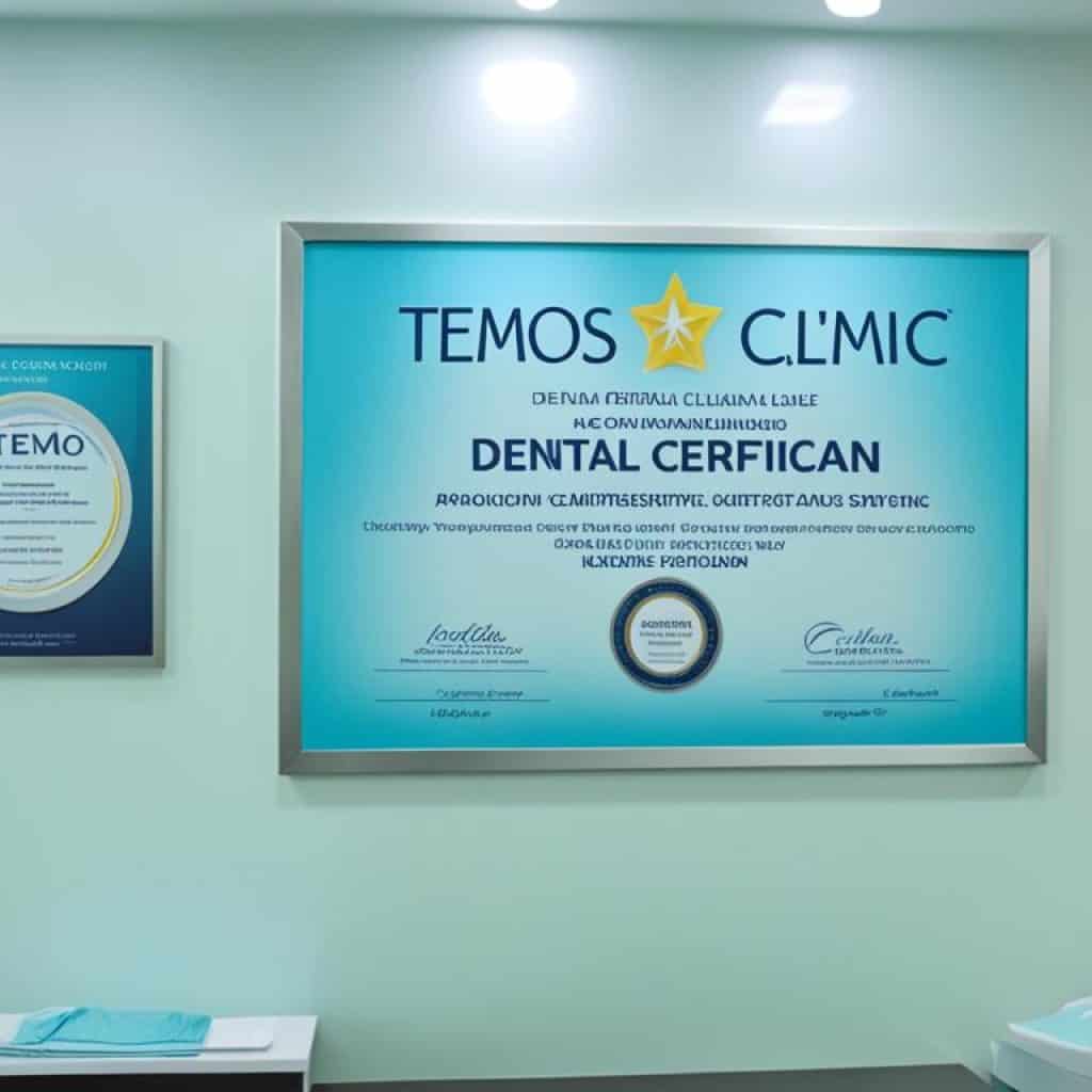 TEMOS certification for dental clinics