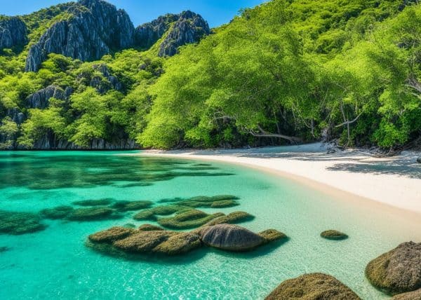 The pristine and secluded beaches of Coron Island, Palawan Philippines