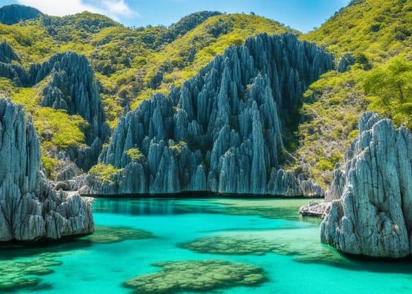 Twin Lagoon in Coron, Palawan Philippines