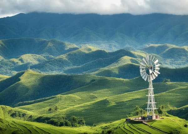 Wind Mill In The Philippines