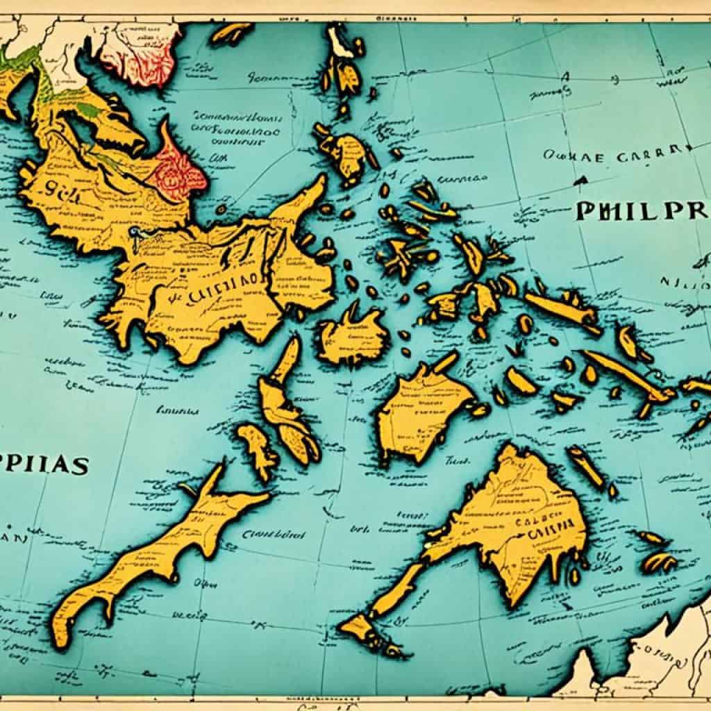 vintage Philippines map