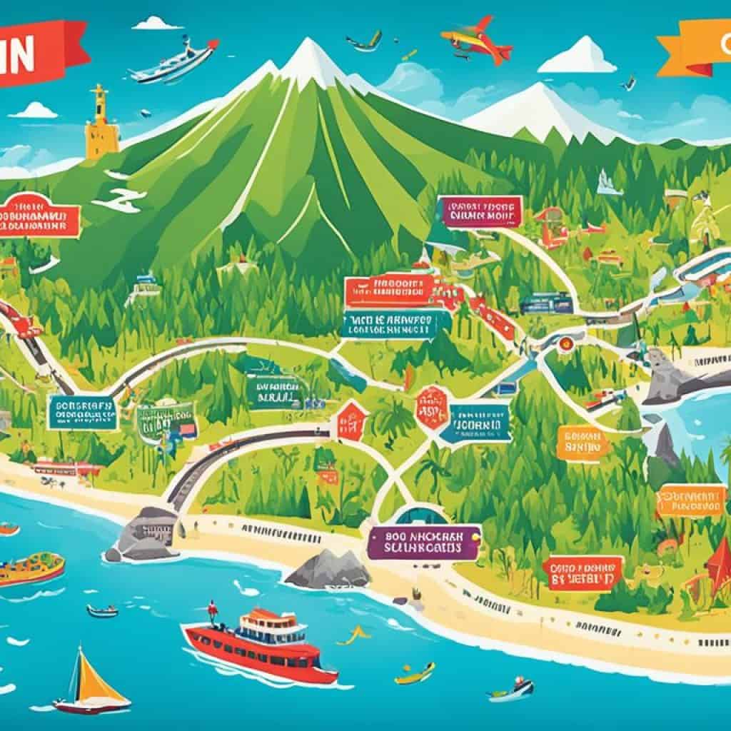 Camiguin travel map