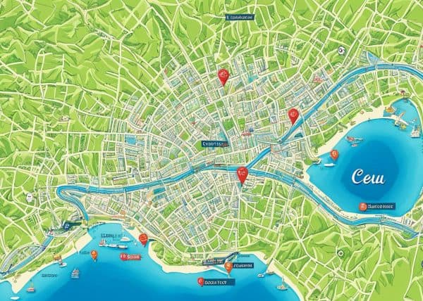 map of cebu with kilometers