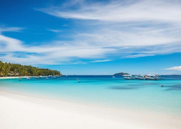 white sand beach boracay