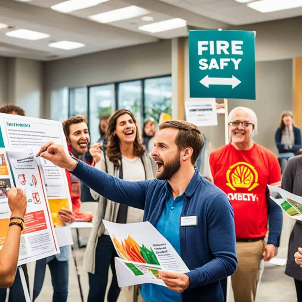 Educating the public on fire prevention