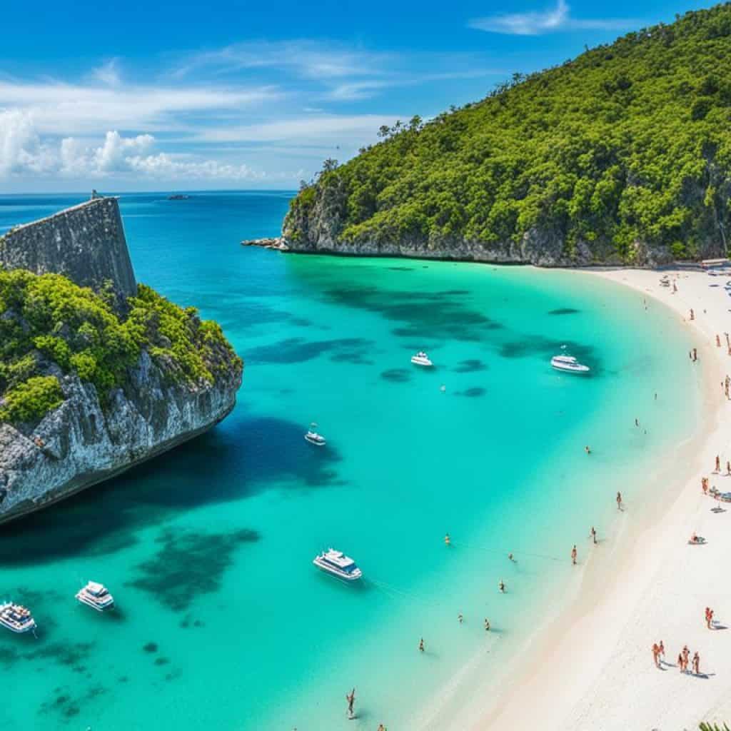 Famous landmarks in Boracay