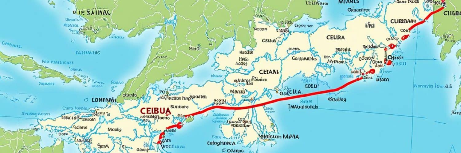 cebu in philippine map