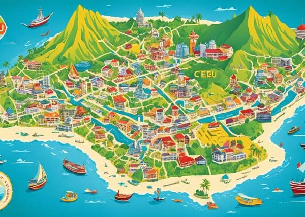 cebu map philippines