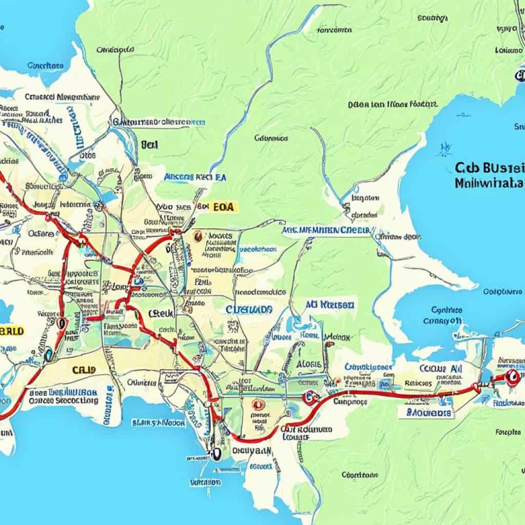 cebu province map municipalities