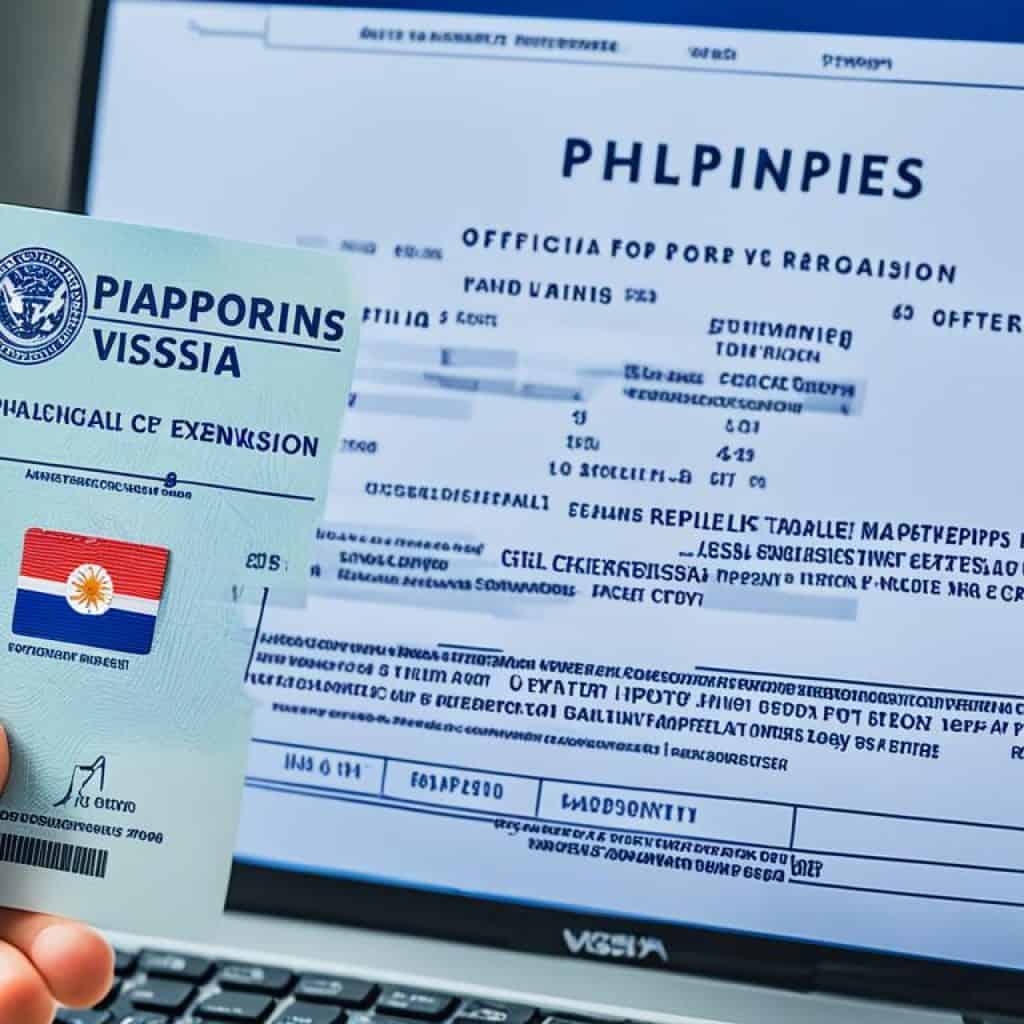 philippines visa online extension requirements