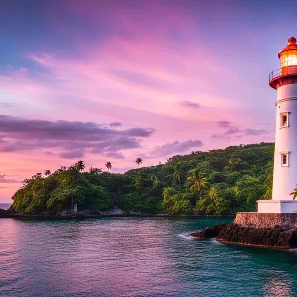 sunset at Guisi Lighthouse