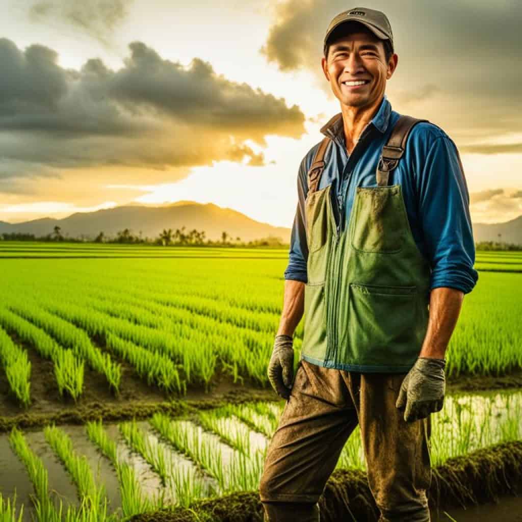 Filipino rice farmers