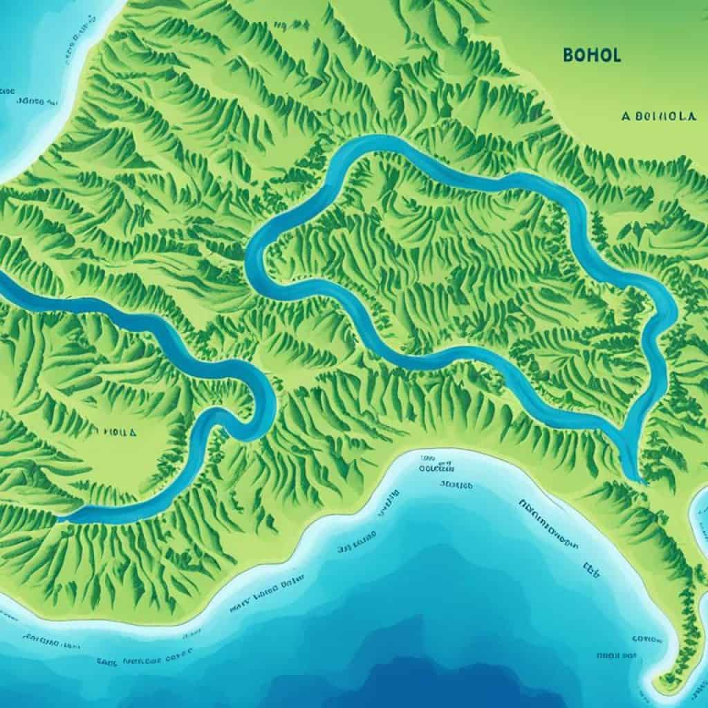 bohol in map
