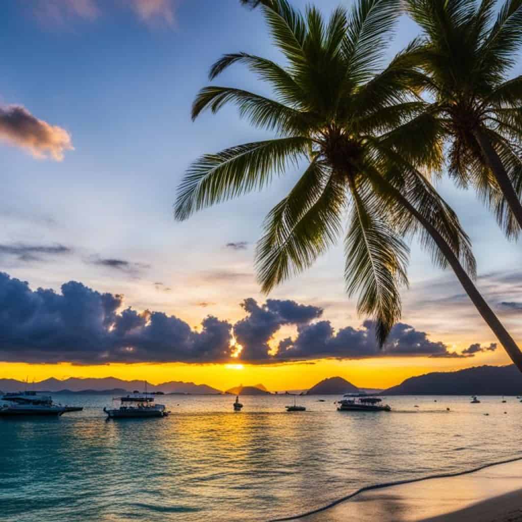 boracay sunset at Diniwid Beach