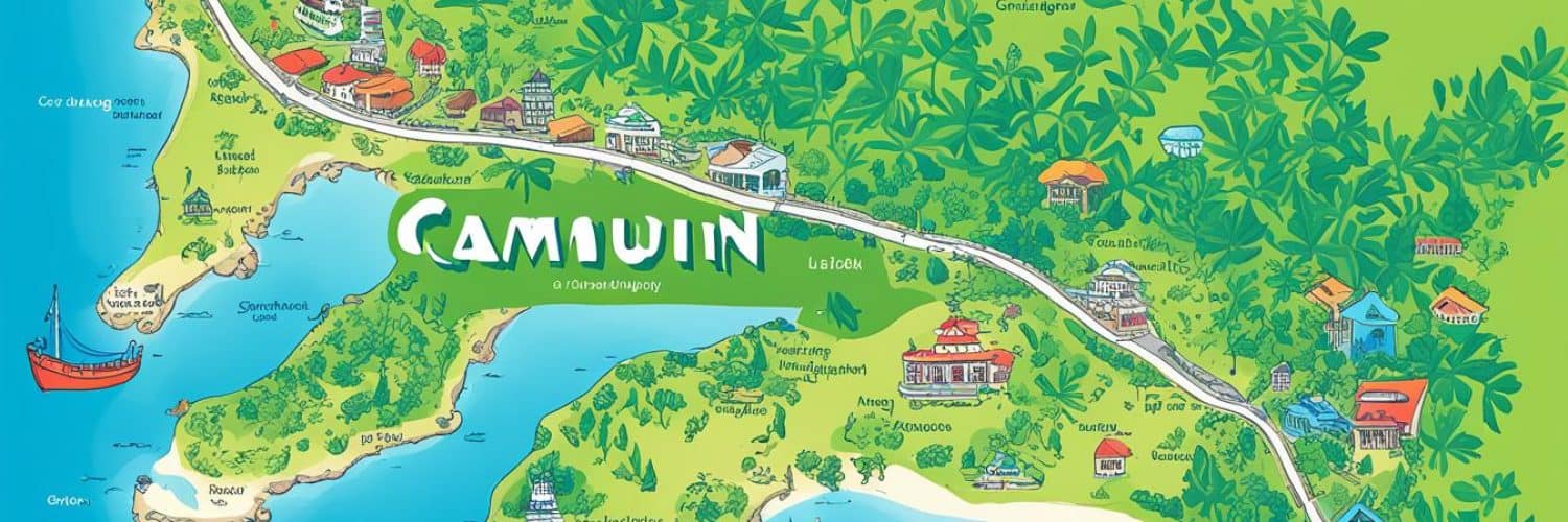 camiguin map with tourist spots