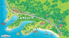 camiguin map with tourist spots