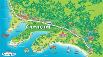 camiguin map with tourist spots